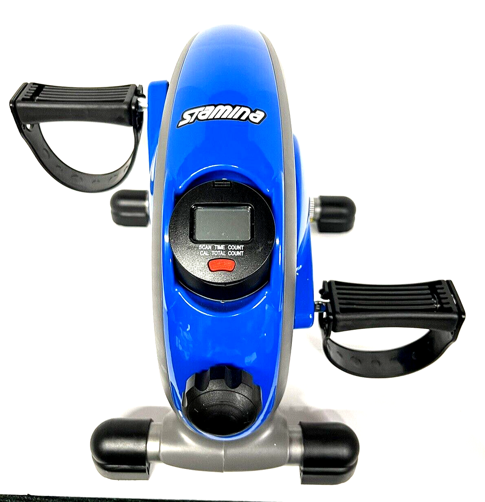 STAMINA SPS MINI EXERCISE BIKE with SMOOTH PEDAL SYSTEM BLUE