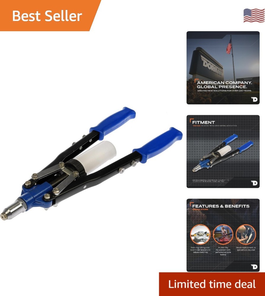 Precision Hand Rivet Gun: Lightweight, Multi-Size Tool for Easy Installation
