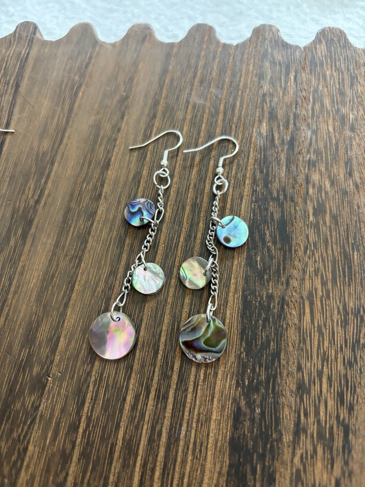Stunning Abalone Dangle Earrings