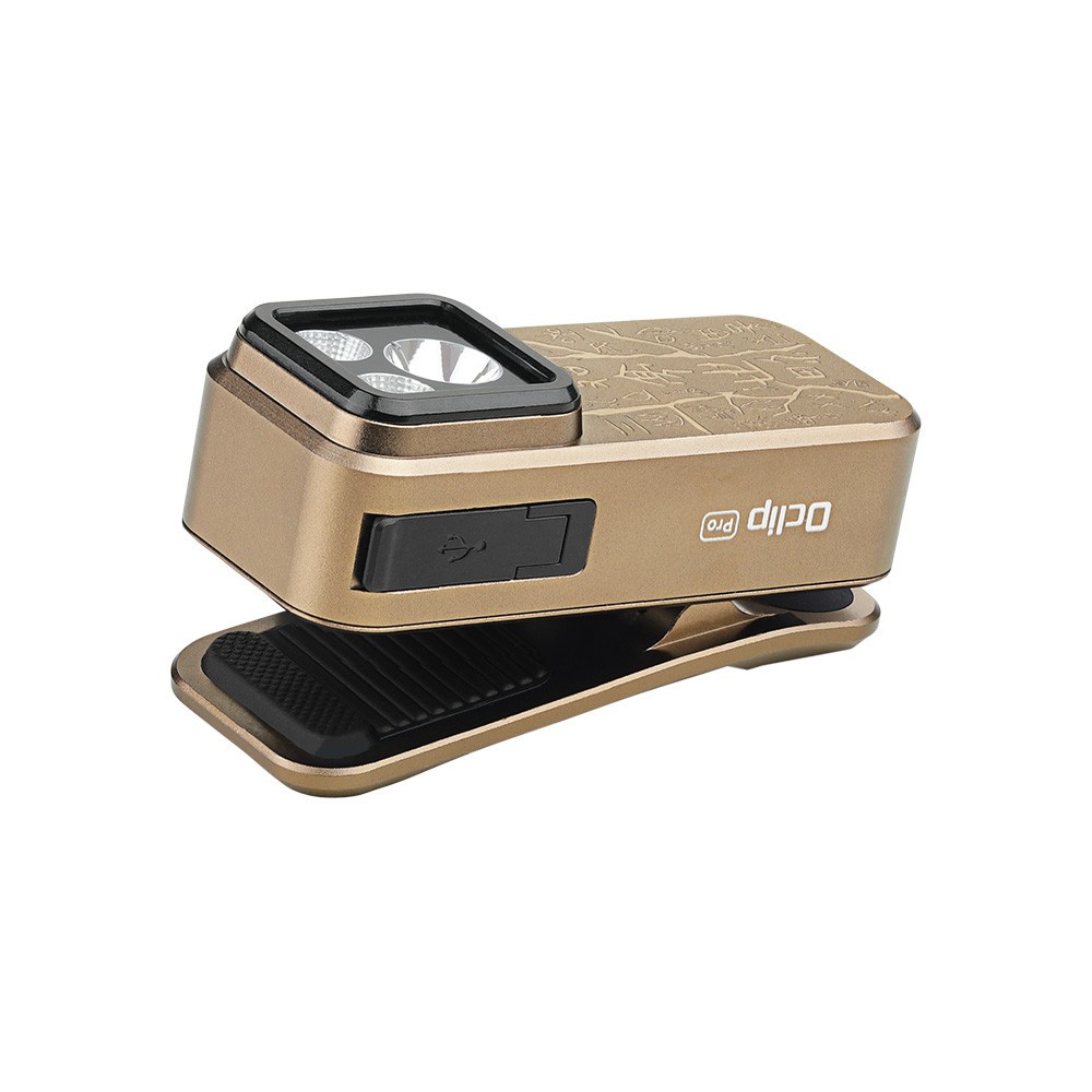 Olight Oclip Pro Ancient Script Flashlight, Floodlight Spotlight/Red Light, 500L