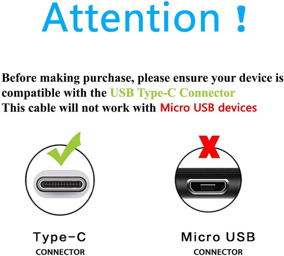 USB Cable Cord Wire Compatible for HyperX SoloCast/QuadCast S Black