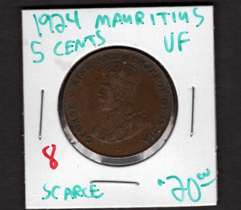 1924 Mauritius- Scarce- VF