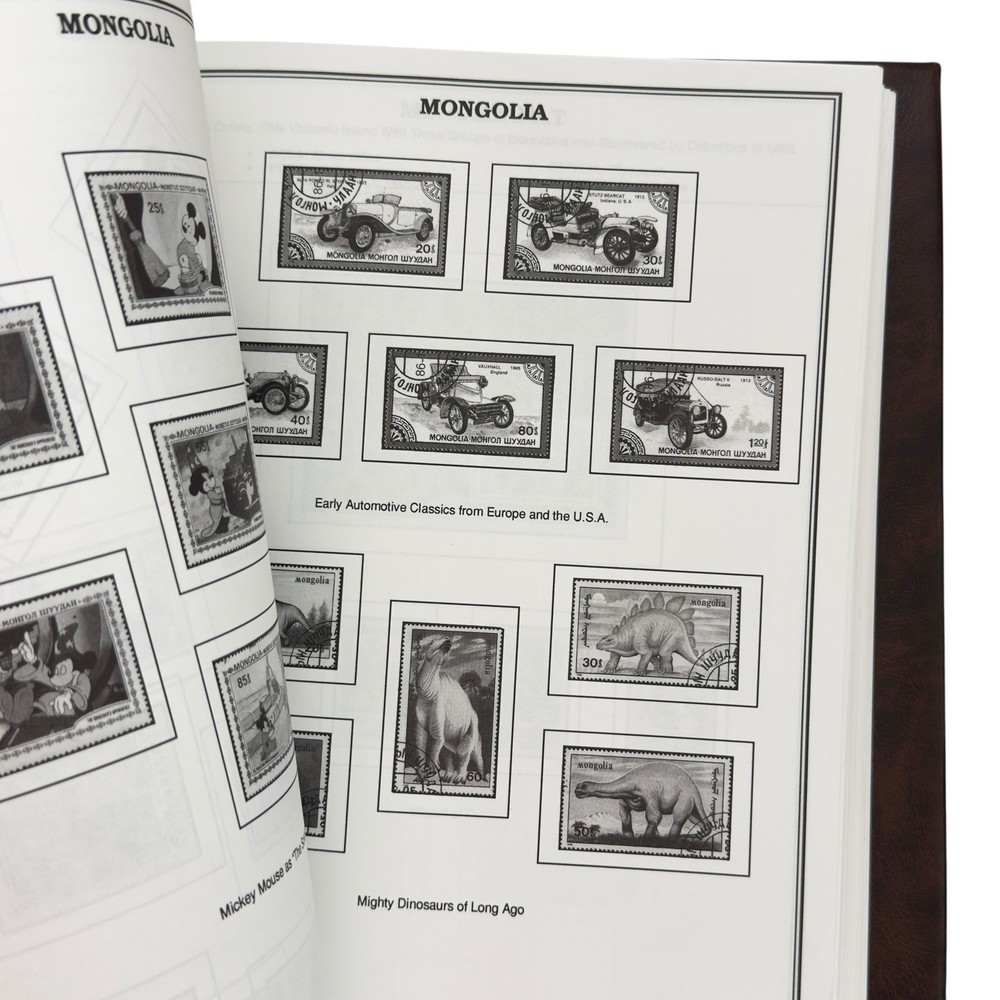 Kenmore World Album 1995 Brown Philately Stamp Collecting 2 Post Binder Unused