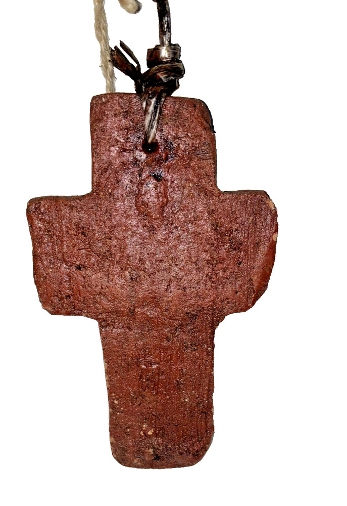 Rustic Textured Cross Handmade 5 ½”