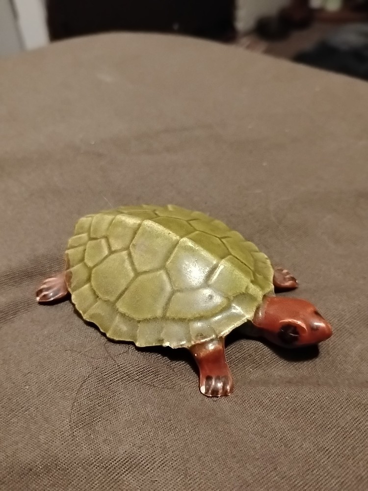 Anatomically Correct Male Ceramic Turtle Figurine