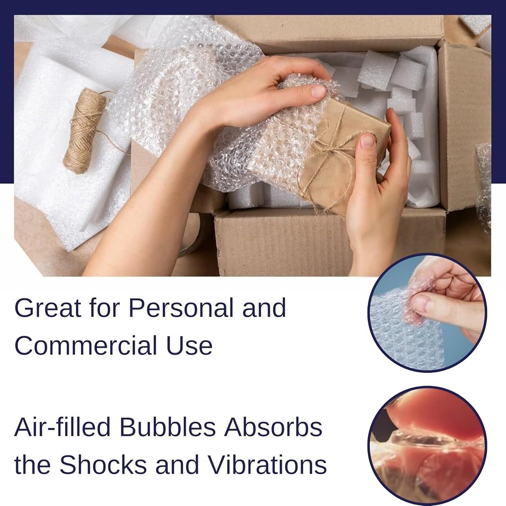 Pacron Protective Small Bubble Roll, Perforated Sheets by Every 12