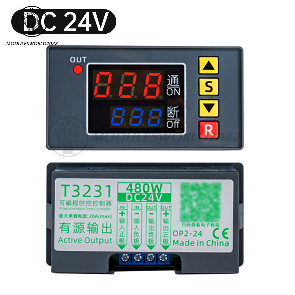 T3231 Programmable Digital Time Delay Relay Dual Display Timer Control Switch