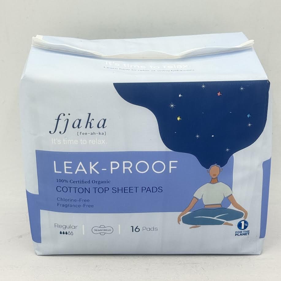 Fjaka Leak-Proof Cotton Top Sheet Pads 16pads
