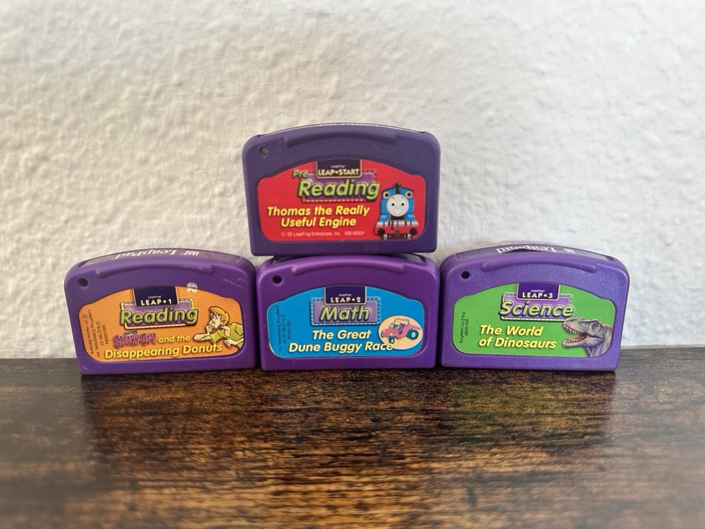 Leap Frog LeapPad Thomas Engine Scooby-Doo Cartridge Reading Math Science Lot