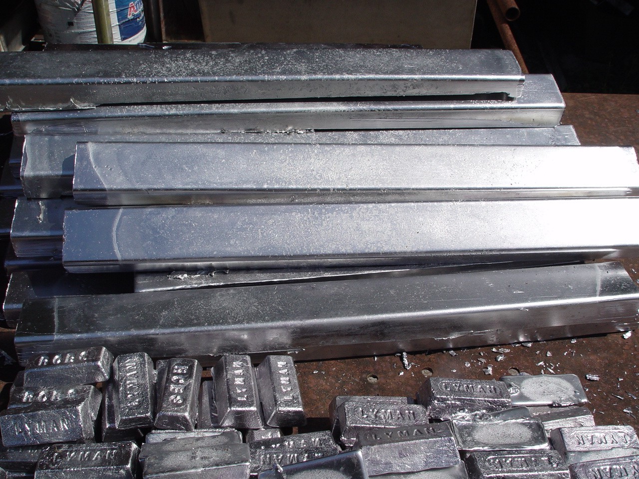 30 Lbs Linotype bars super clean. Bullet casting, industrial use. Hand smelted!