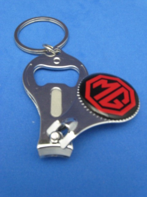 MG LOGO KEY RING NAIL CLIPPER BOTTLE OPENER #041 RED