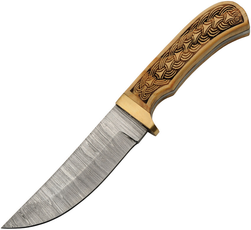 New Damascus Celtic Braid Fixed Blade DM1390
