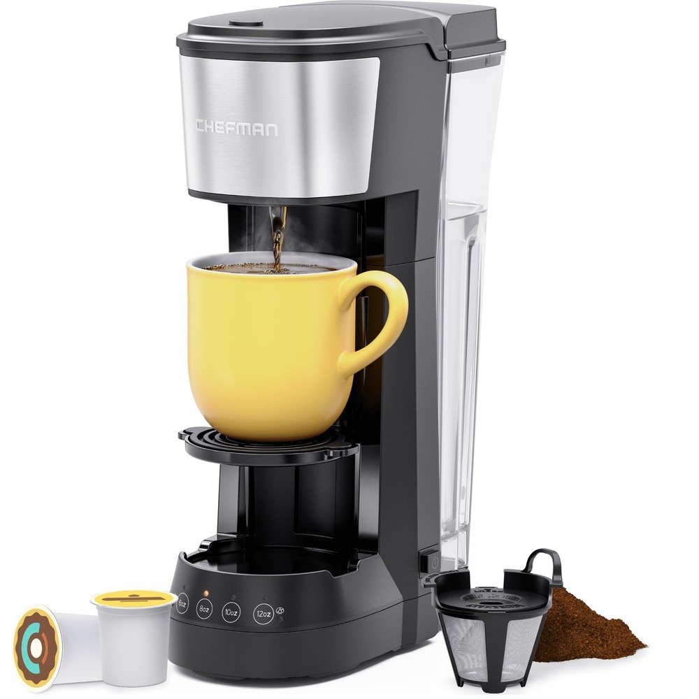 CHEFMAN Single Serve Coffee Maker, K Cup Coffee Machine Compatible with KCup ...