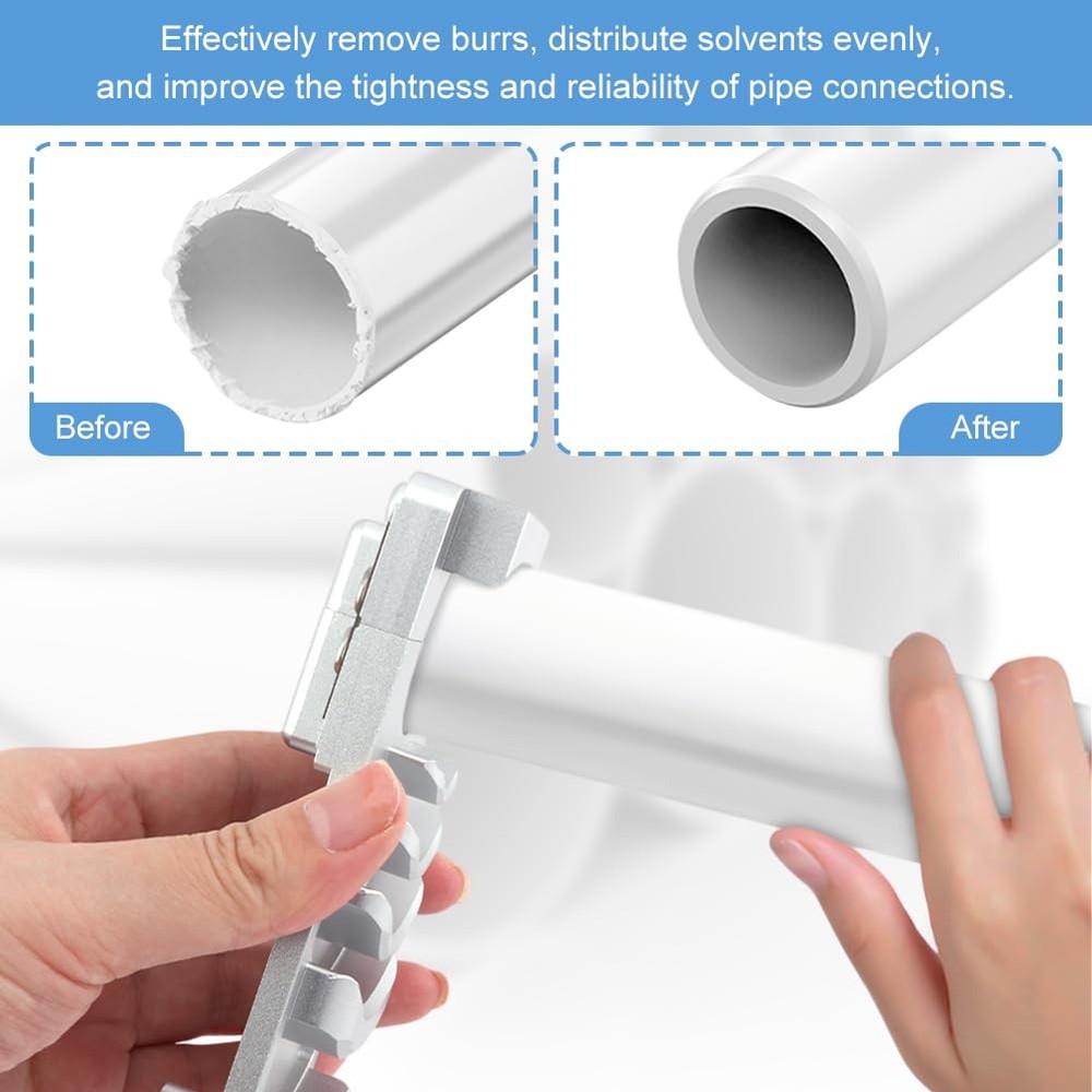 Deburring Tool for PVC Pipe, Plumbing Tools, Professional Plastic Pipe Deburring