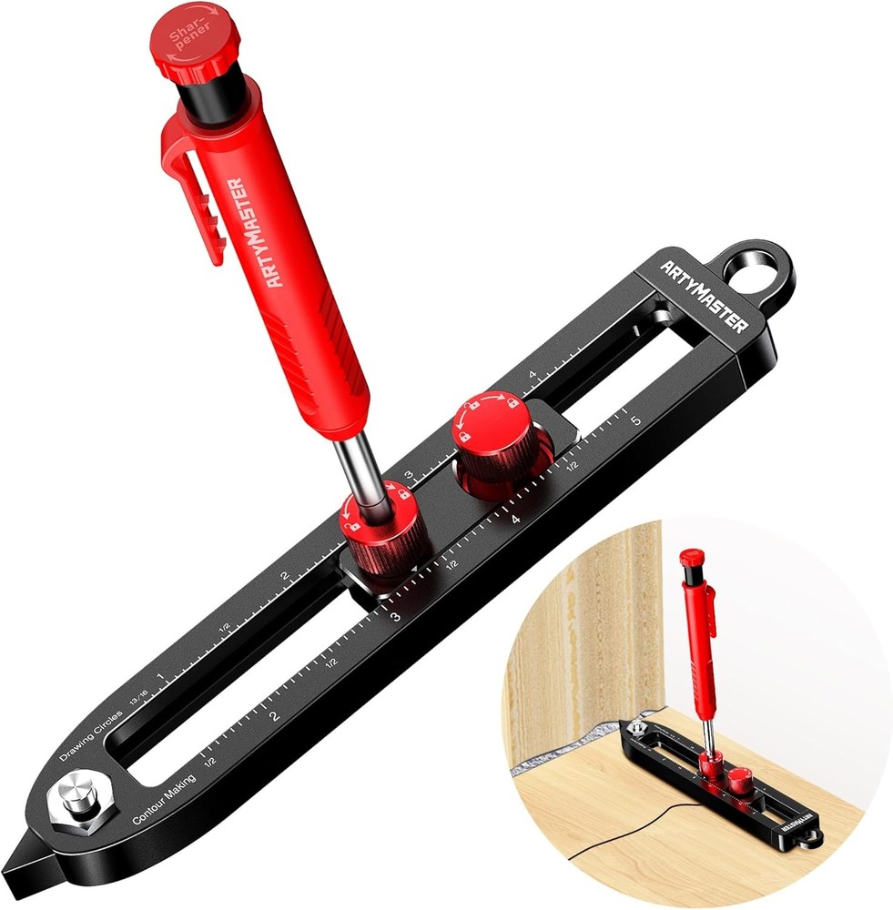Multi-purpose marking tool, aluminium alloy circular marking tool
