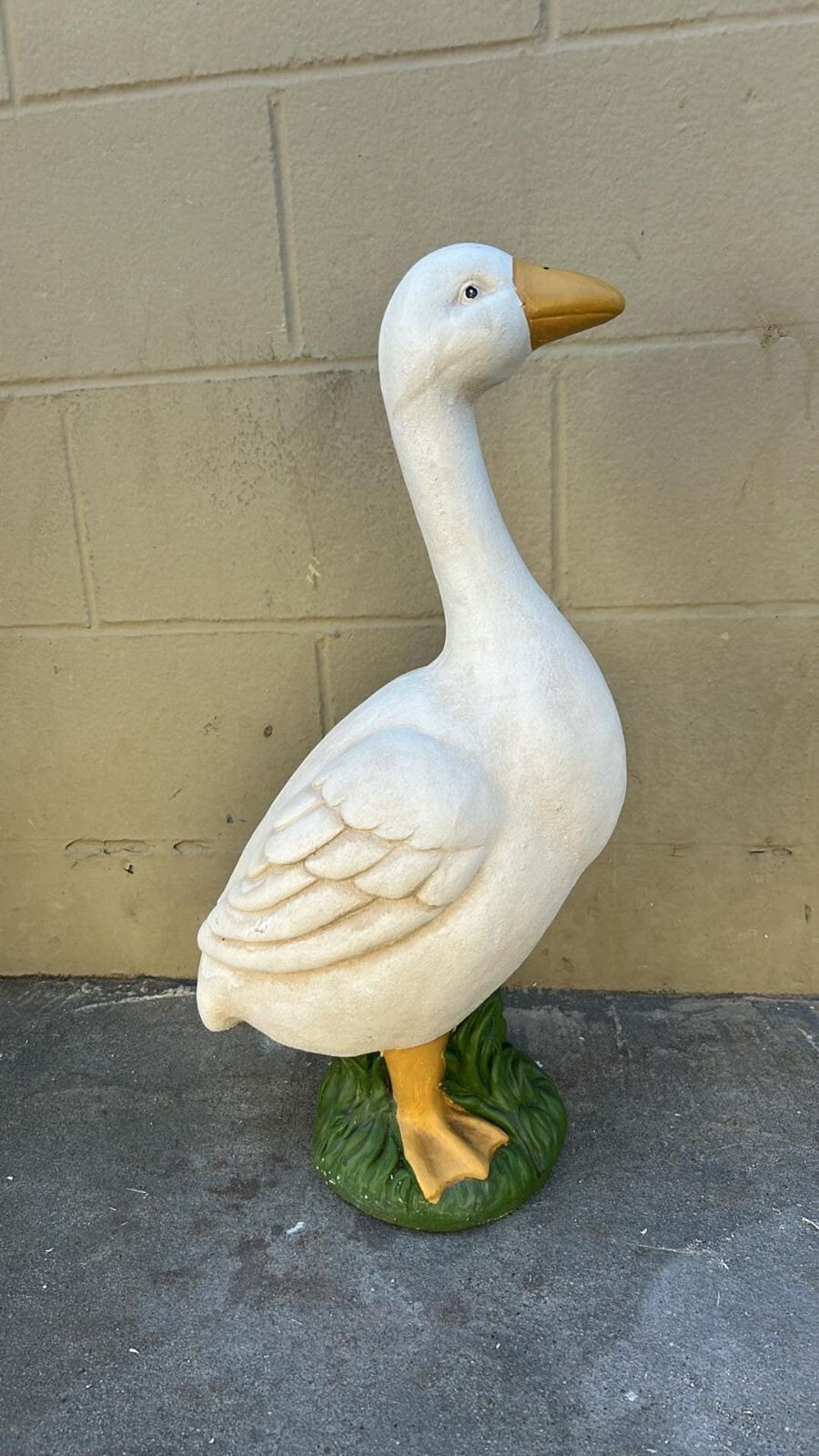 Latex and fiberglass backer mold new porche goose mold 24" tall