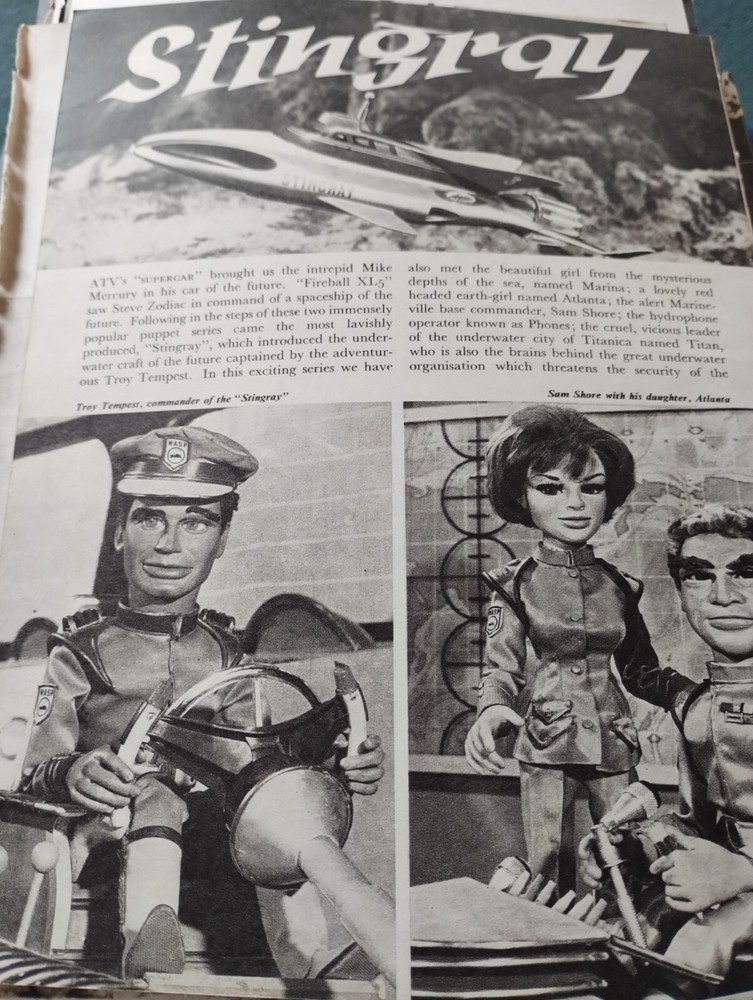 Sk70 Ephemera 1960s TV Article Stingray