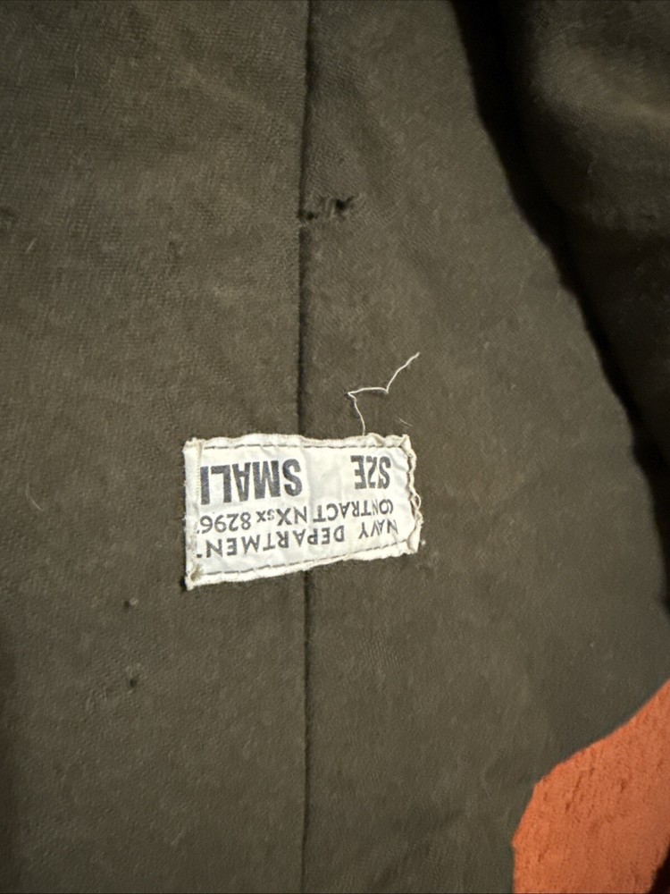 VTG Military Navy Green Bib Overalls Size S