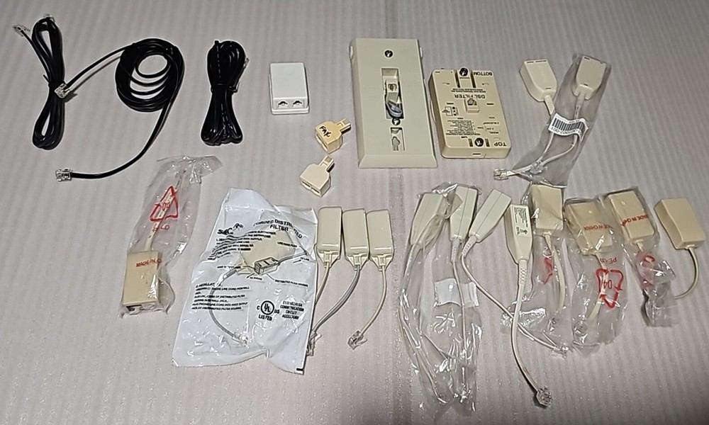 DSL Filter and cables lot - 2WIRE Pace Siecor Excelsus
