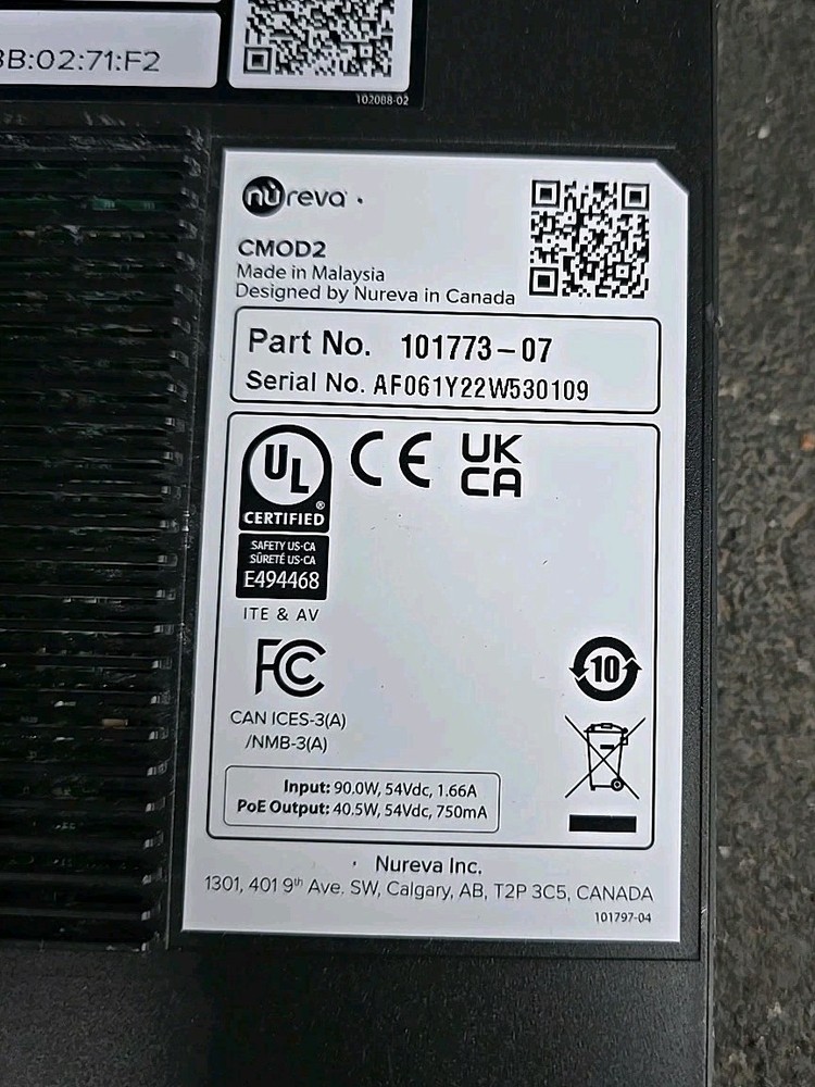 NUREVA CMOD2 Connect Module 2 101773-09 MODULE ONLY