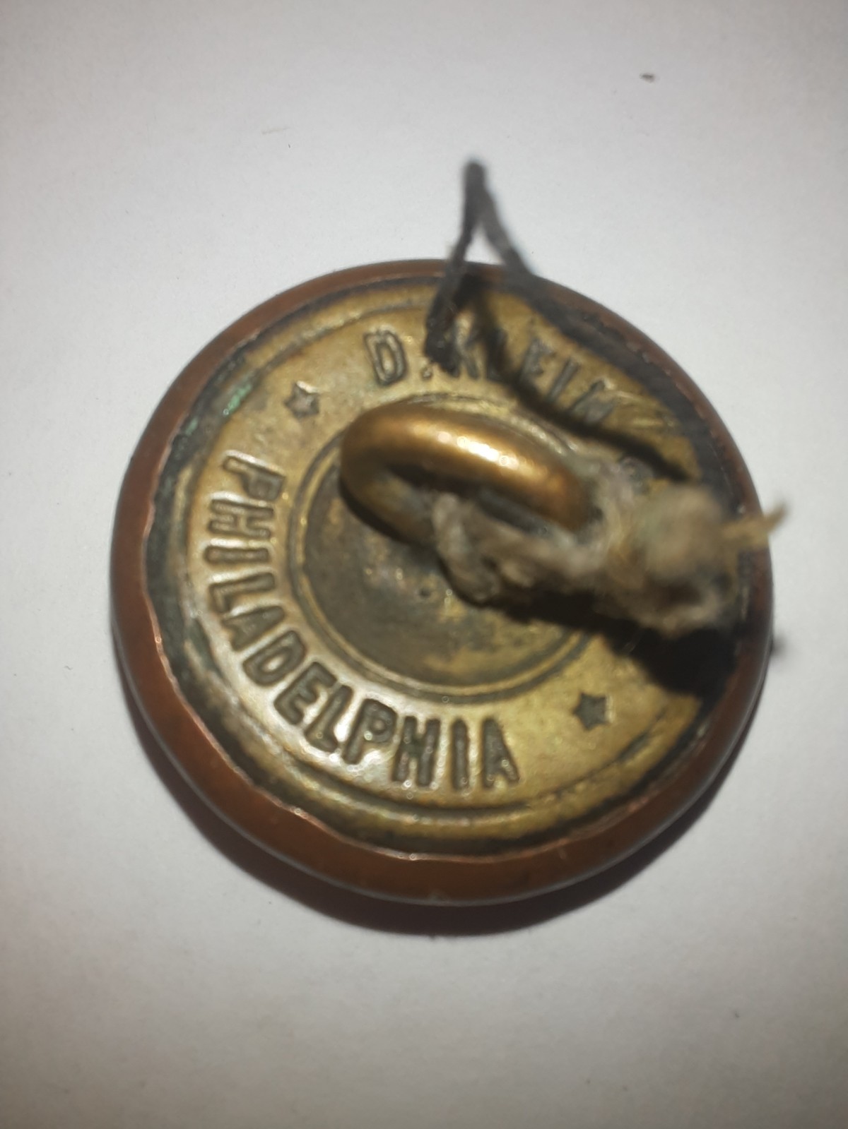 American civil war era antique Virginia button semper tyrannis.
