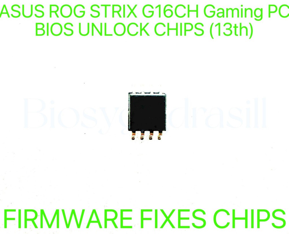 ASUS ROG STRIX G16CH Gaming PC, ADMIN NO PASSWORD FIRMWARE FIXES BIOS CHIP