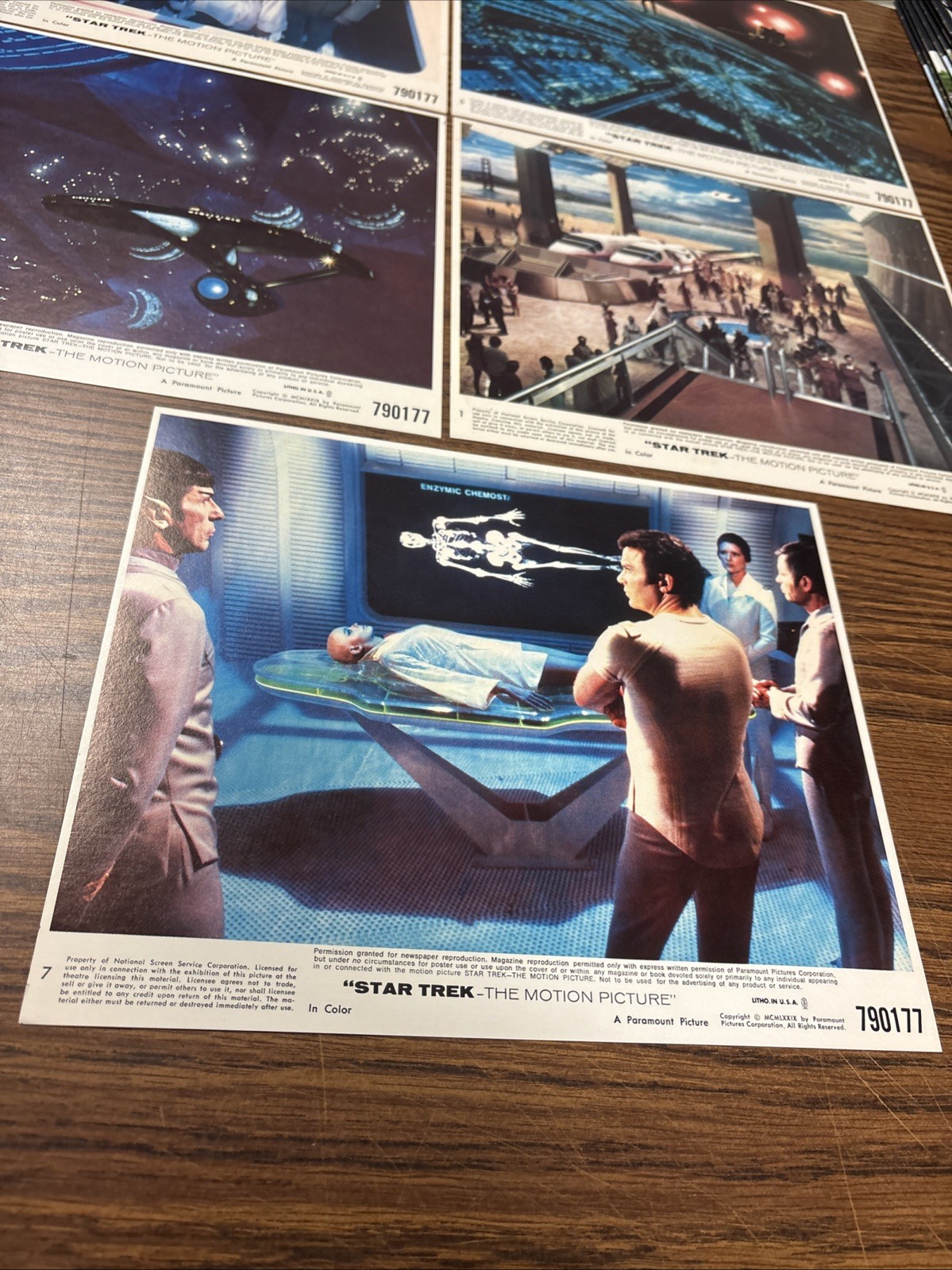 Star Trek The Motion Picture Original Lobby Card Set of 5 Movie Press Photos