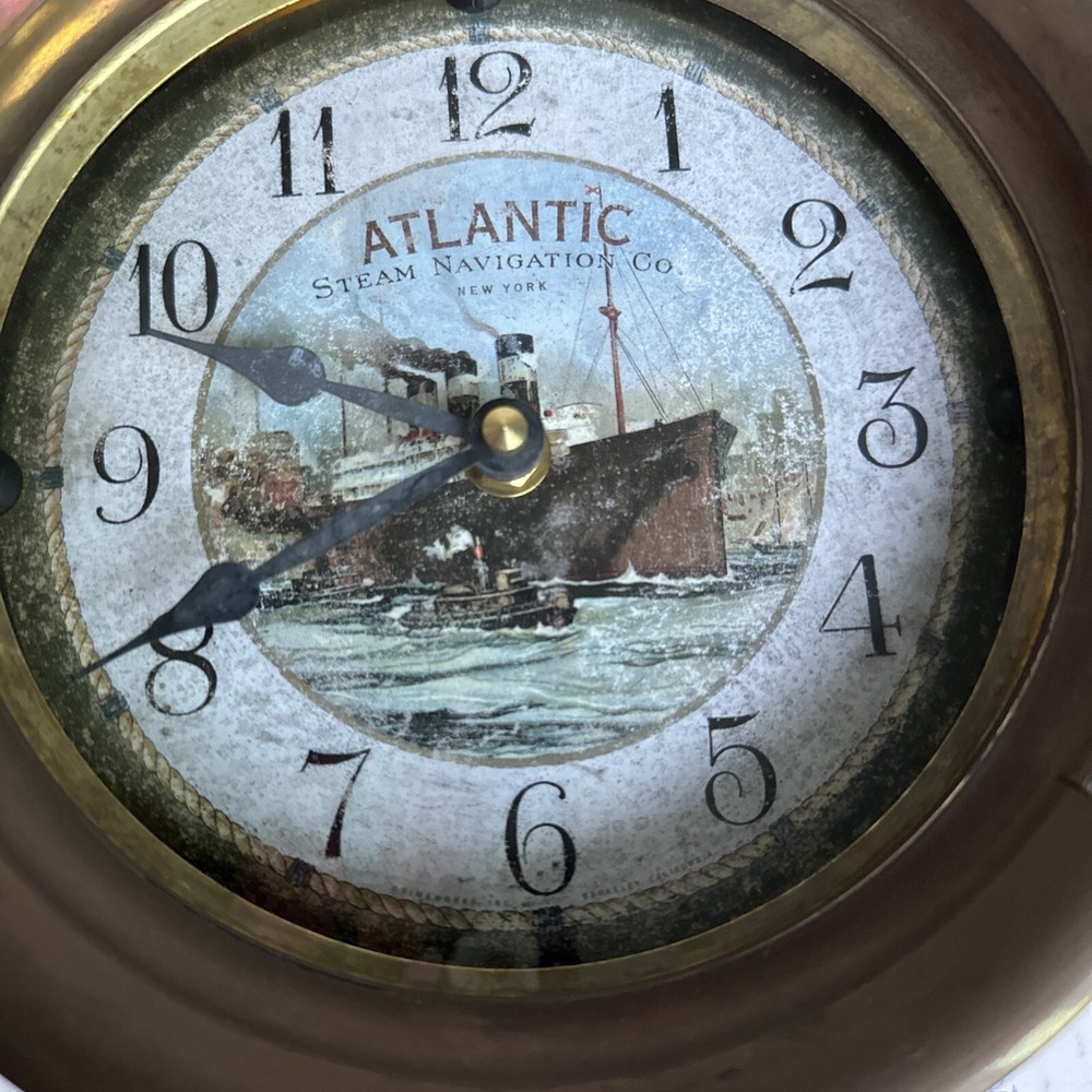 Atlantic Steam Navigation Co. NY Nautical Clock Timeworks, Berkeley, CA