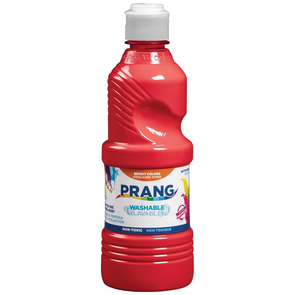 Washable Tempera Paint, Red, 16 Oz., 1 Count