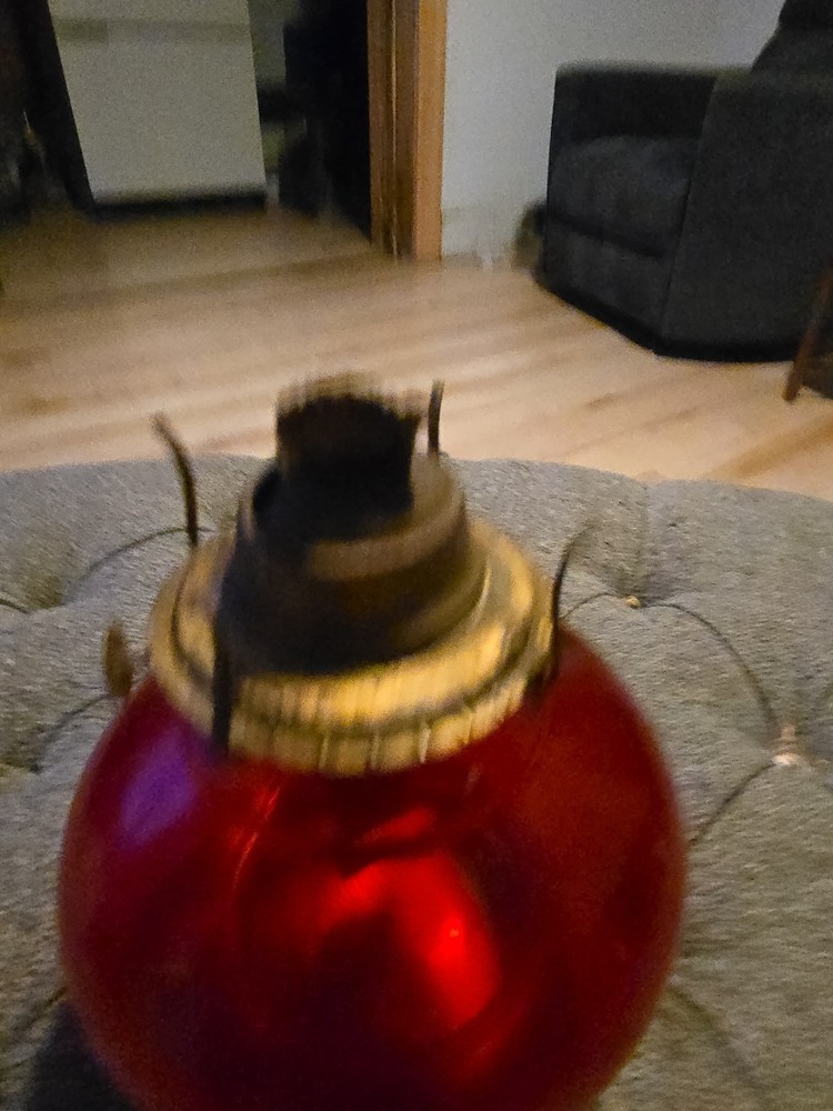 Vintage Cadmium Kerosene Lantern
