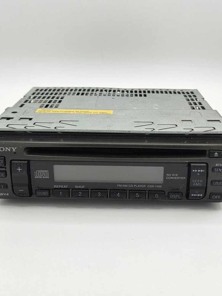 Vintage Sony FM/AM COMPACT DISC CD PLAYER MODEL NO. CDX-1150 UNTESTED