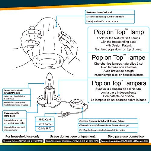 Salt Lamp Light Bulbs - Night Light Bulbs - 15 Watt Light Bulbs for Lamp -