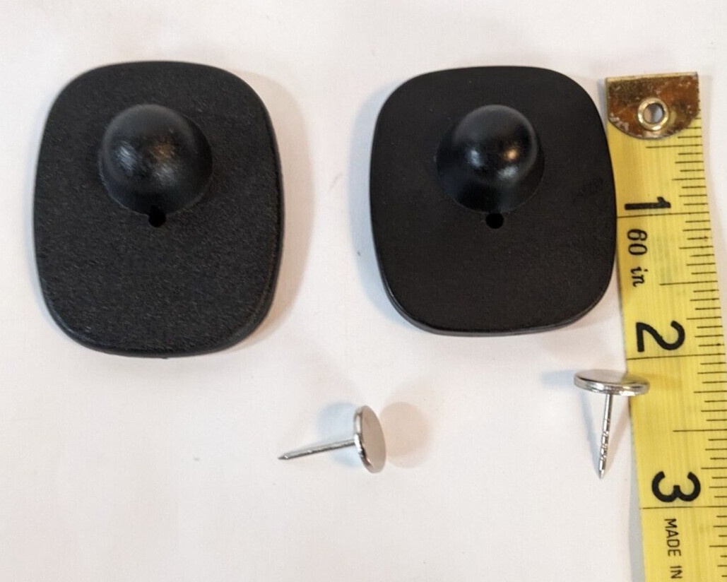 Checkpoint Security Hard Tag W/Pins Anti Theft Retail Clothing Sensor Black 100