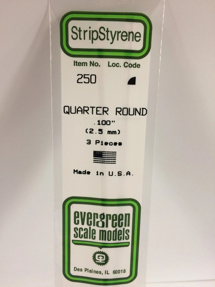 EVG250 .100 QUARTER ROUND 3PC