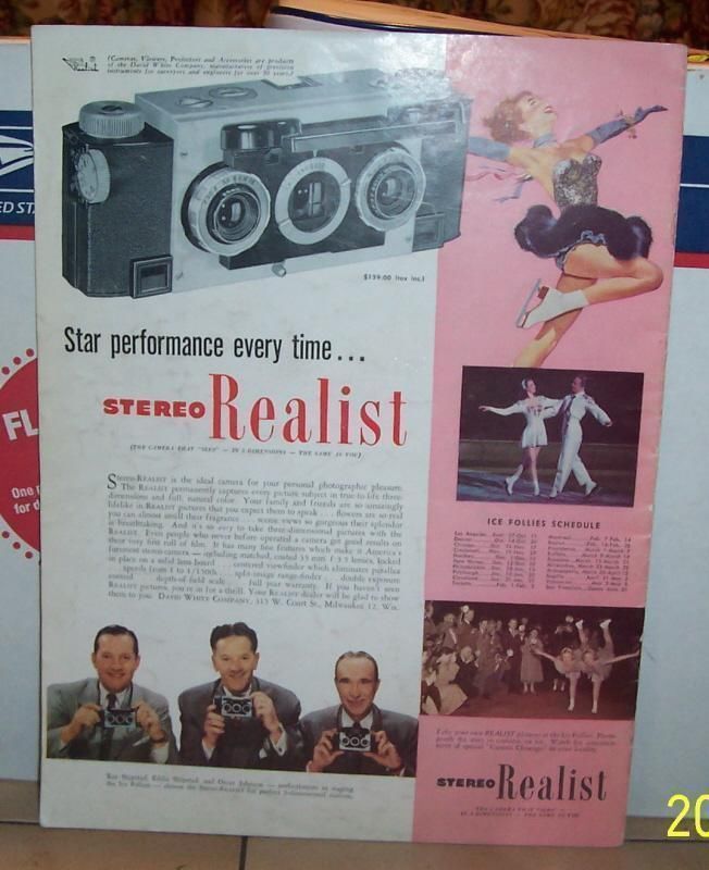 1954 Ice follies Official Program Ice skating