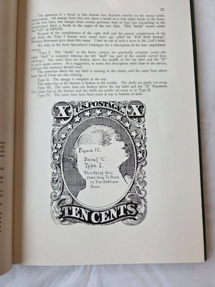 The United States Ten Cent Stamps of 1855-1859 Hardcover - Mortimer Neinken 1960