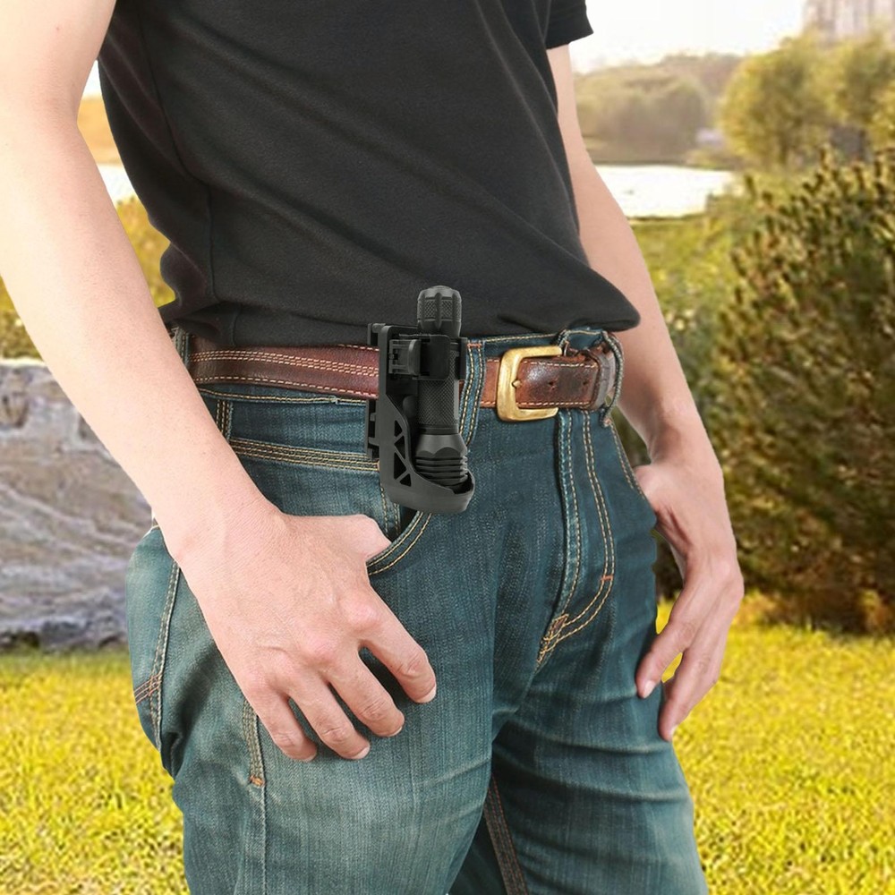 Flashlight Holster 360° Rotatable Torch Case Quick Release Flashlight Holder