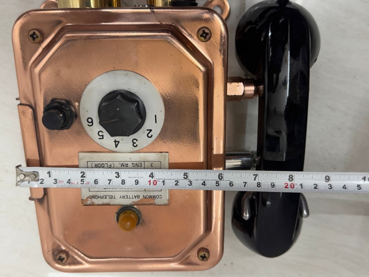 Authentic Vintage Aluminum Ship Salvage Telephone – Wall Mount | Tokyo Japan