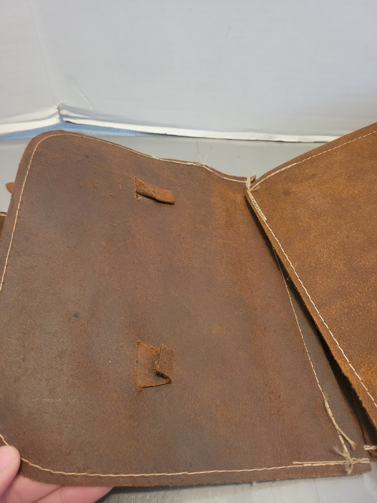 Antique Saddlebags Suede Satchel Style Read