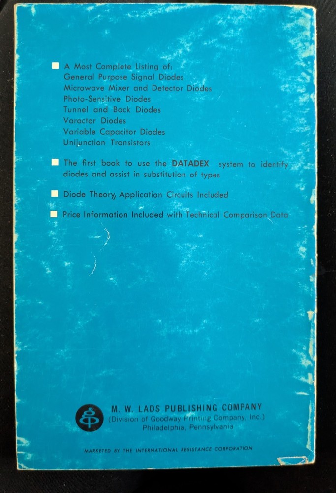 General Purpose/Signal Diode Reference Book- Datadex 1st Ed. 1965