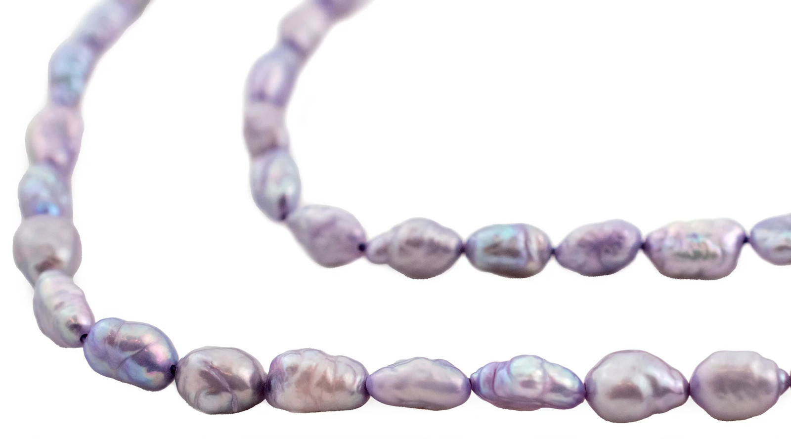 Plum Purple Vintage Japanese Rice Pearl Beads 5mm Oval 16 Inch Strand