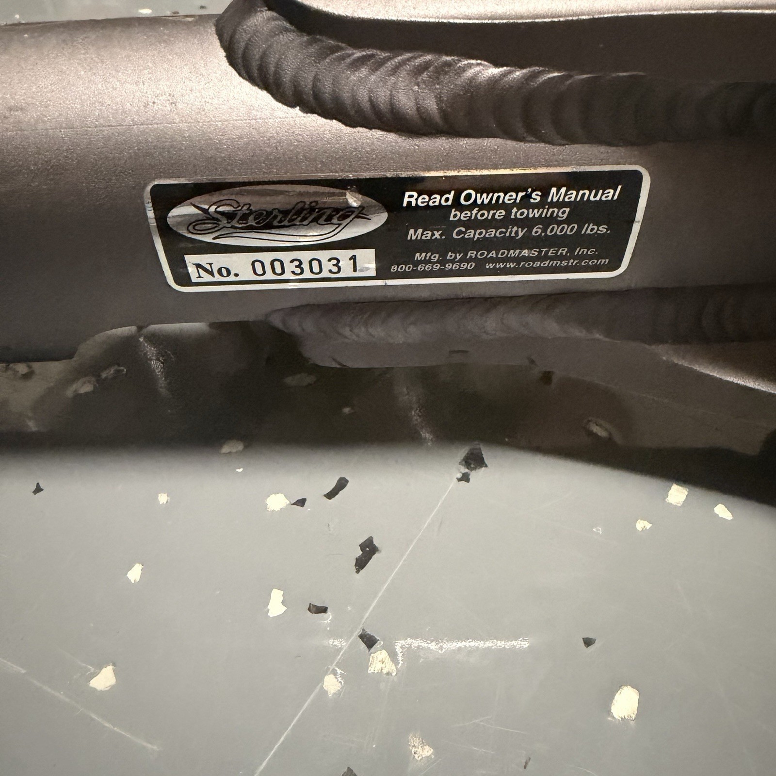 RoadMaster Sterling All-Terrain Non-Binding Tow Bar One Cable No. 003031 6,000