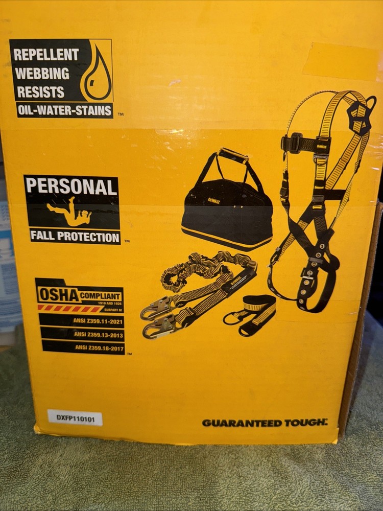 Dewalt Fall Protection Compliance Kit Harness