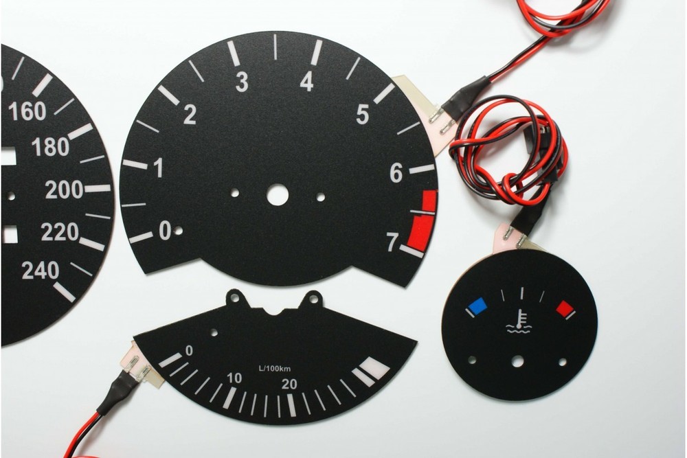 BMW E30 Original Design Glow Gauge Plasma Dials Speedometer Shift Indicato