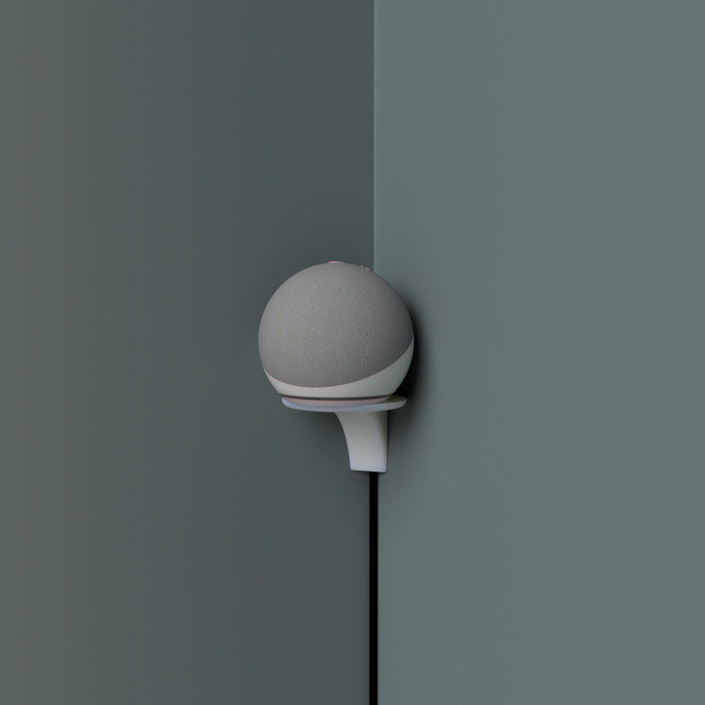 Corner Wall Mount For Amazon Alexa Echo Spot Generation Space Saving Holder