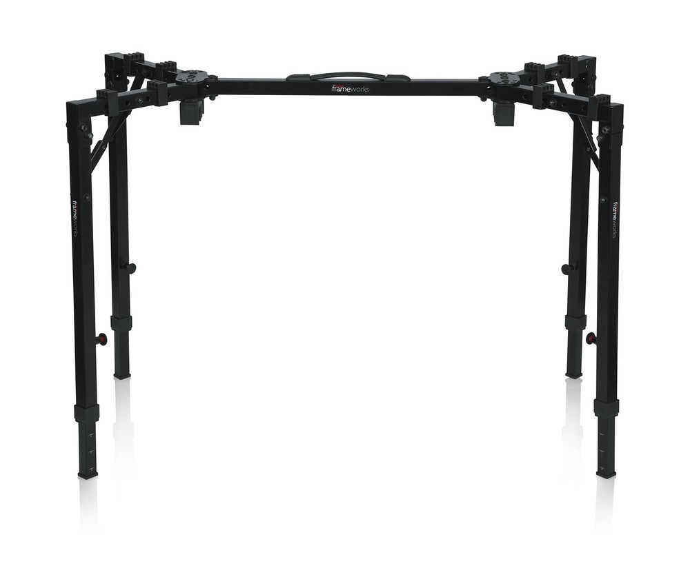 Gator Frameworks Adjustable T-Stand Folding Workstation or Keyboard Stand; We...