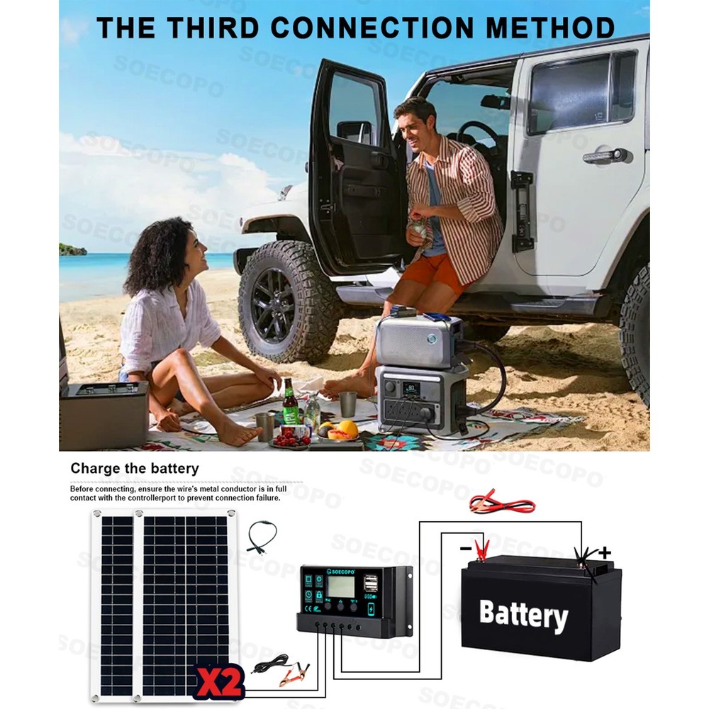 10000W Solar Kit | Includes Inverter, 2pcs 200W Solar Panels 100A Controller.