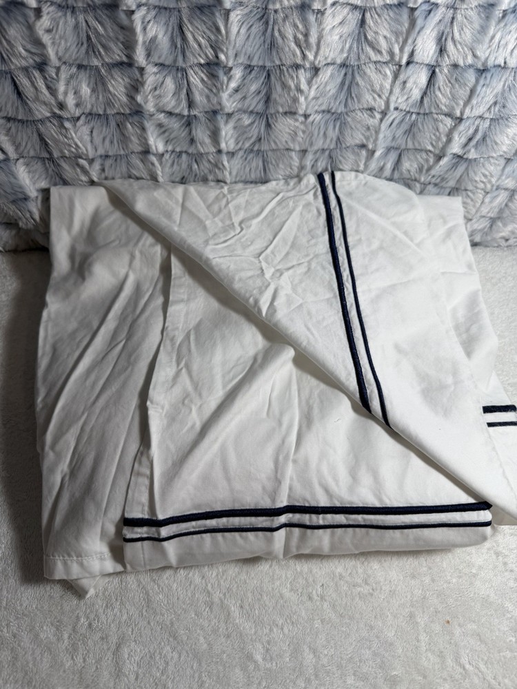 Hotel Collection Coordinated Basics Queen Flat Sheet Navy