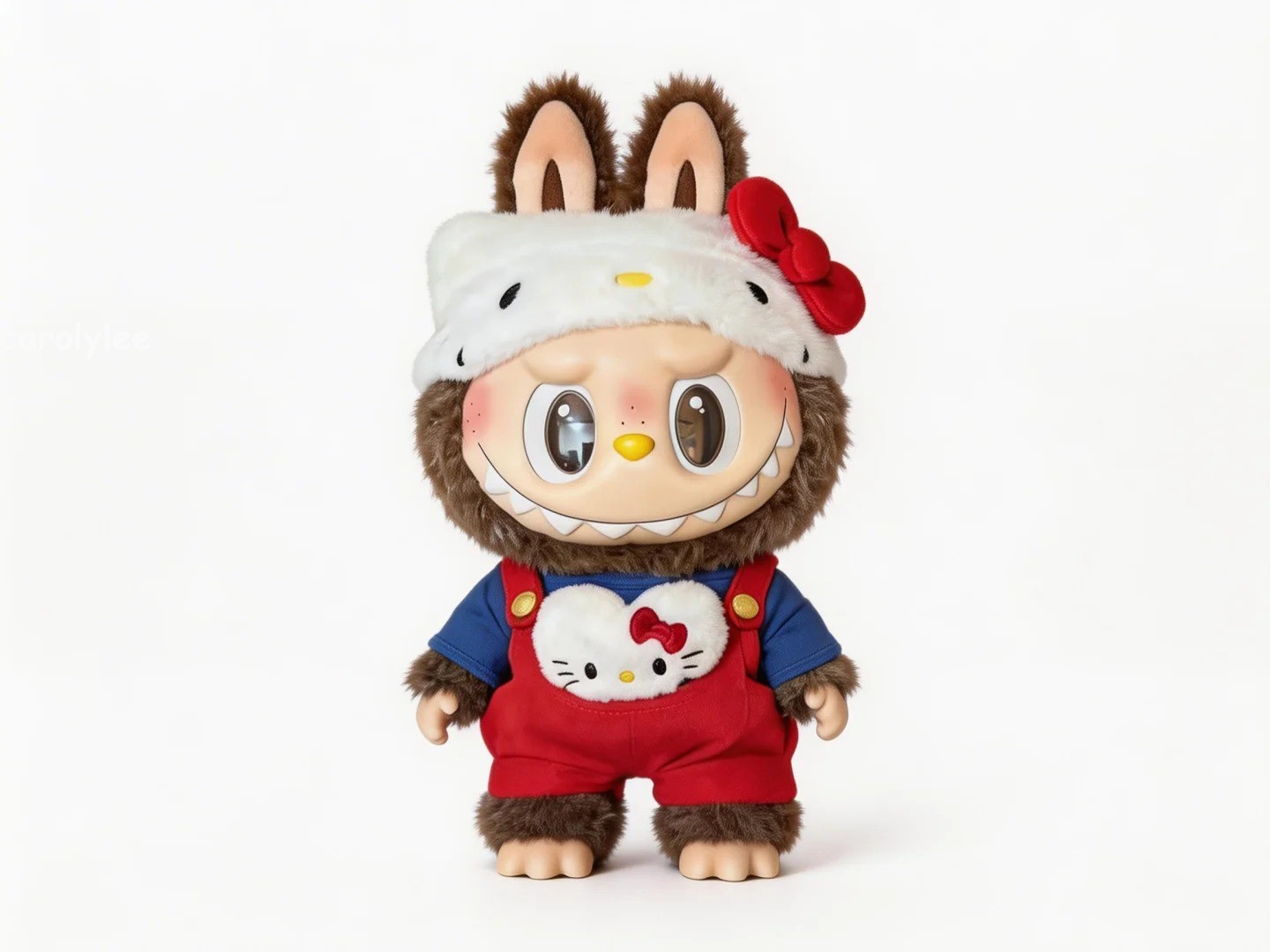 Authentic The Monsters X Hello Kitty Plush Toy Gift Box Cute 38cm