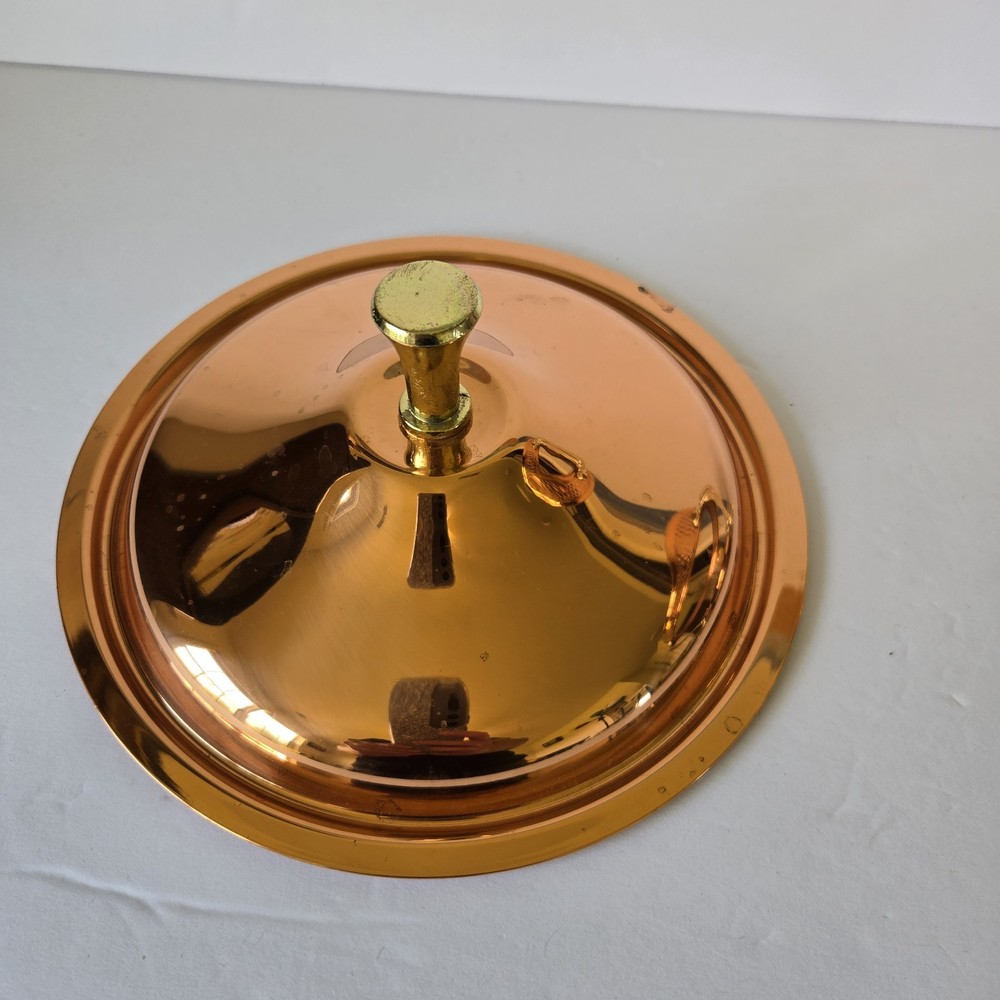 VTG Leonard TOWLE Silver Company Food Warmer Copper Brass Plated NO LINER DISH